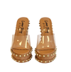 Women's shoes sandals high heels clear shoes asteroid lemon drop shoes