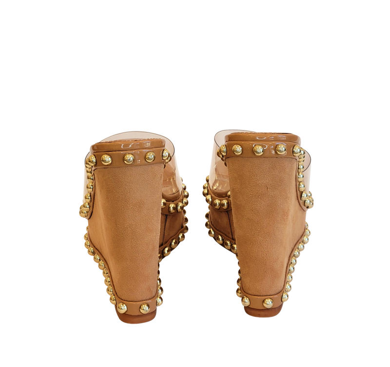 Women's shoes sandals high heels clear shoes