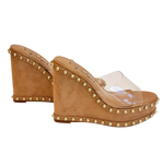 Women's shoes sandals high heels clear shoes