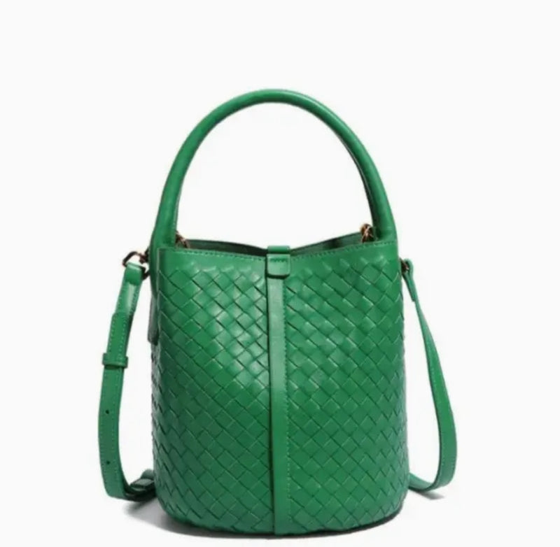 Emerald Green Bucket Purse