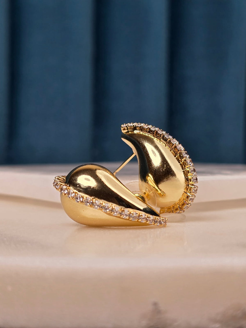 Rhinestone Teardrop Earrings