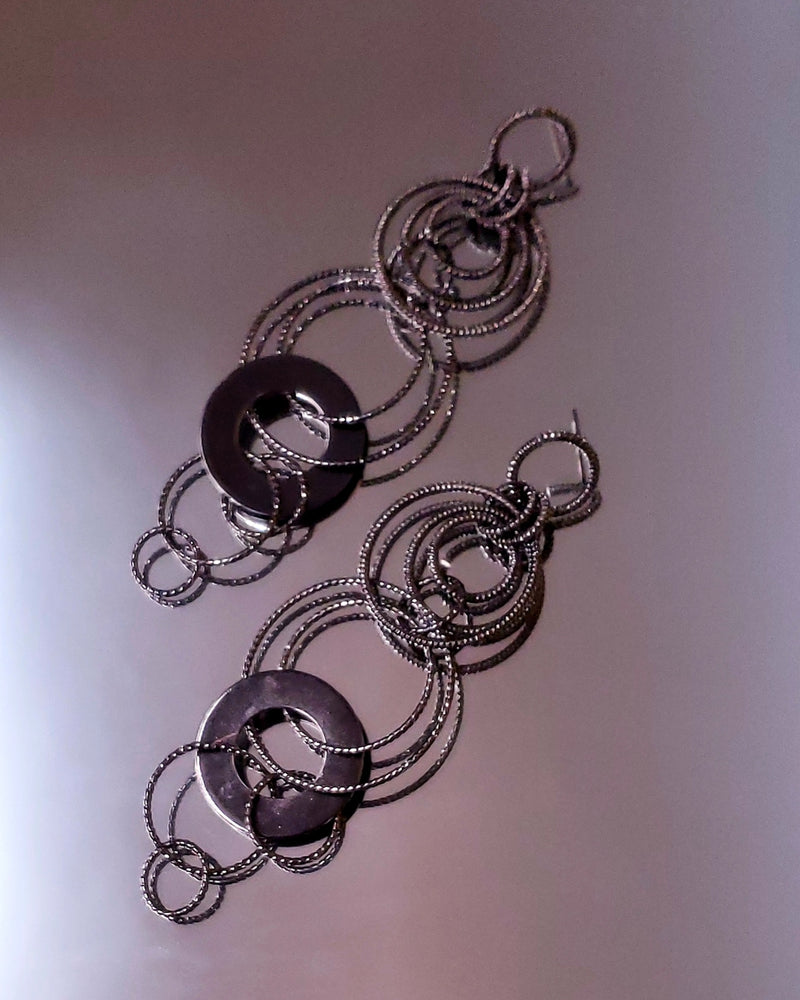 Gunmetal Dangle Earrings
