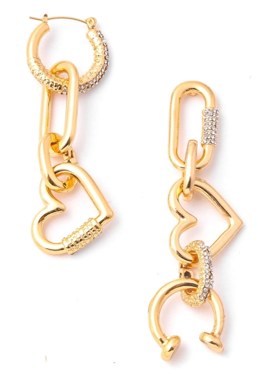 Chain Linked Metallic Earrings